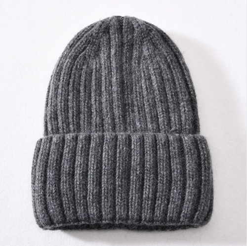 Classic Satin Beanie mörk grå