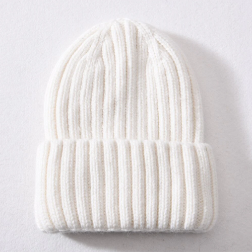 Classic Satin Beanie vit