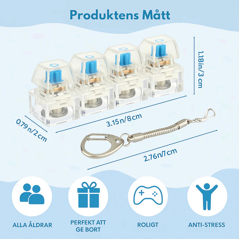 Clickie Stress Nyckelring™