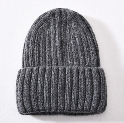 Classic Satin Beanie. Dark Grey