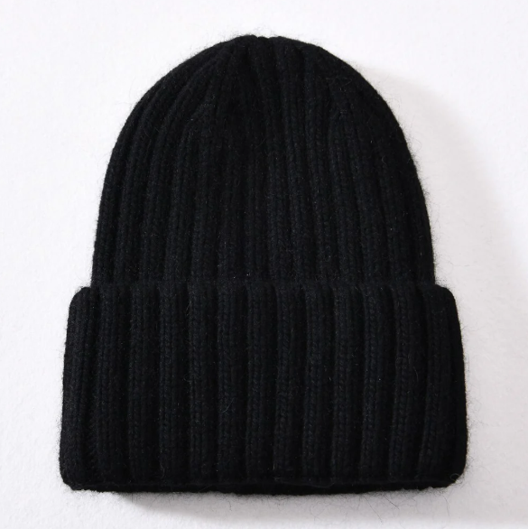 Classic Satin Beanie. Black